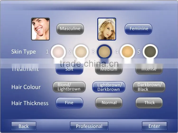 Rechargable filters Shr Ipl Elight Hair Removal Machine for man and woman With CE
