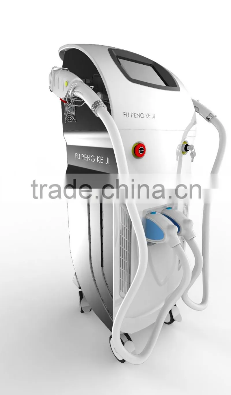Professional multufunction three in one beauty machine: E-light+SHR+IPL