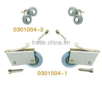 high quality steel and Plastic Wardrobe Sliding Door Fittings max door weight 40kg