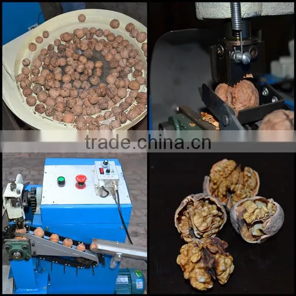 machine shell walnut /walnut shell crushing machine /walnut shell removing machine