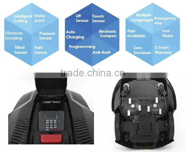 2016 New Products Hot Sale High Quality Wifi Intelligent Electric Patent Automatic Supoman Robot Lawn Mower/robot Mower Prices