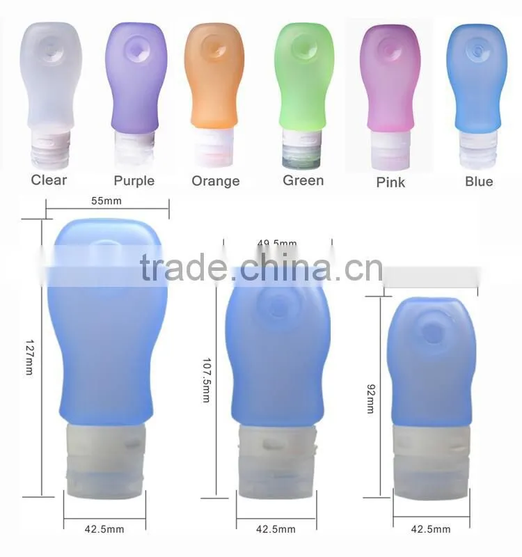 BPA Free TSA airline approved leak proof portable travel case essential bottle