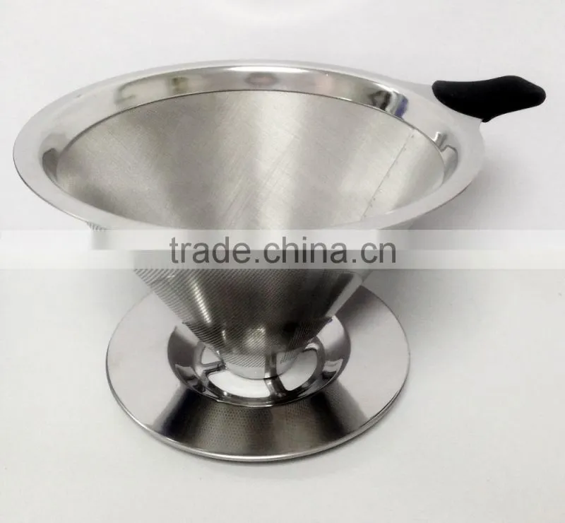 Portable, Paperless Pour Over Coffee Dripper With Stand Coffee Maker & Brewer