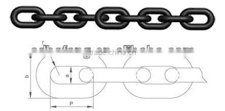 High strength coal mining round link chain for scraper conveyor