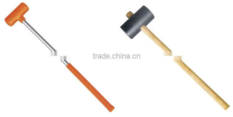 PVC install hammer with fiberglass handle