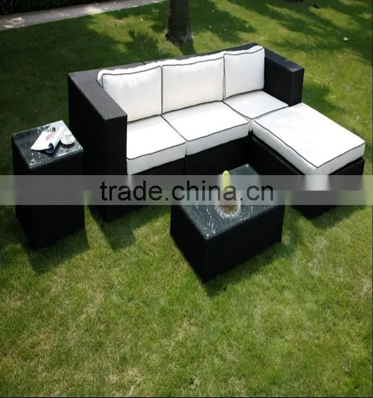 Garden furniture rattan stool 3 seat sofa