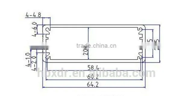 waterproof Aluminum control enclosure for electronic instrument