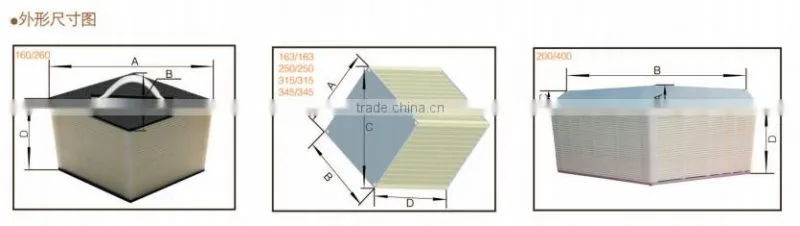 Energy recyle alumilum Cross flow heat exchanger core