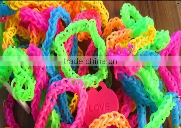 New design fashion personalized silicone diy loom bracelet