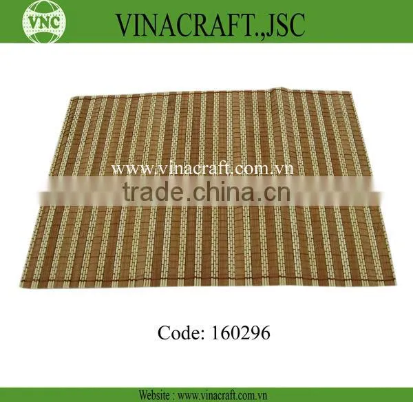 Round bamboo table mats