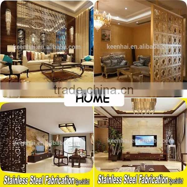 Alibaba Customed Stainless Steel Decorative Folding Partition Wall