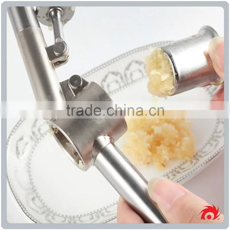 Household manual Kitchen Tool portbale Stainless Steel Garlic Press