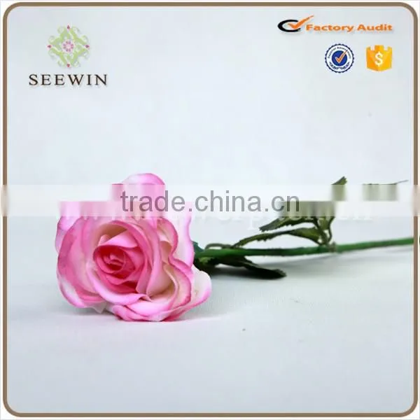 Valentine single real touch artificial rose flower