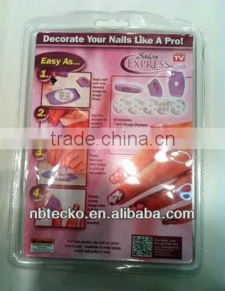 Hot selling nail art stamping kit with hundreds of designs