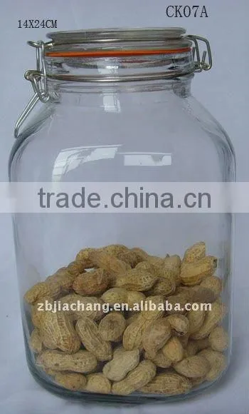 clip lid glass storage jar