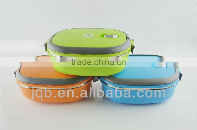 stainless steel double wall keep warm square lunch box