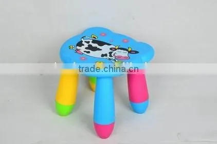detachable lovely carton shape plastic kids stool