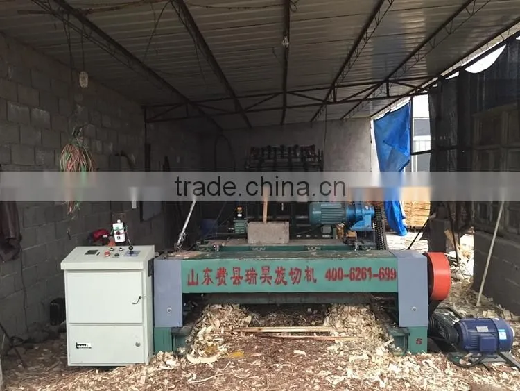 Spindleless veneer rotary lathe for woodworking machinery