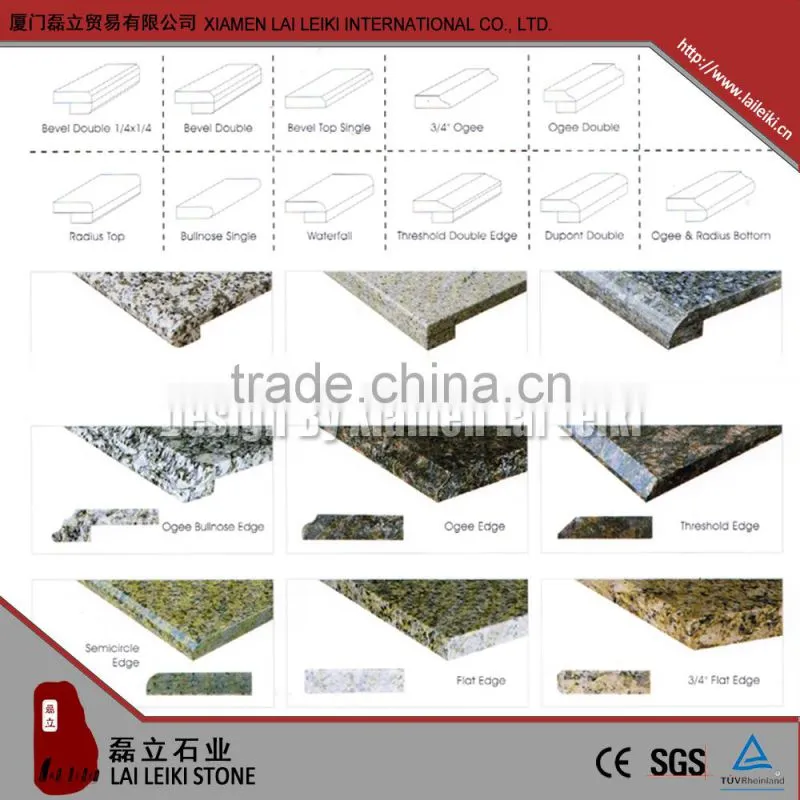 Pre Cut scratch resistant high density Granite Countertops Molded Vanity Tops