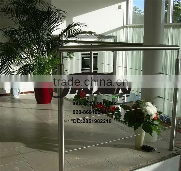 JINXIN stainless steel balcony railing /balcony wire handrail railing system /cable railing