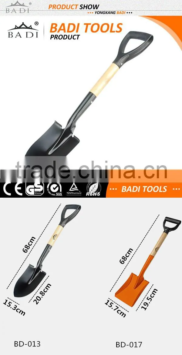 Round Point True American D Shaped garden tools shovel