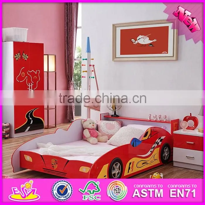 2016 wholesale fashion wooden boys bedroom furniture W08A084