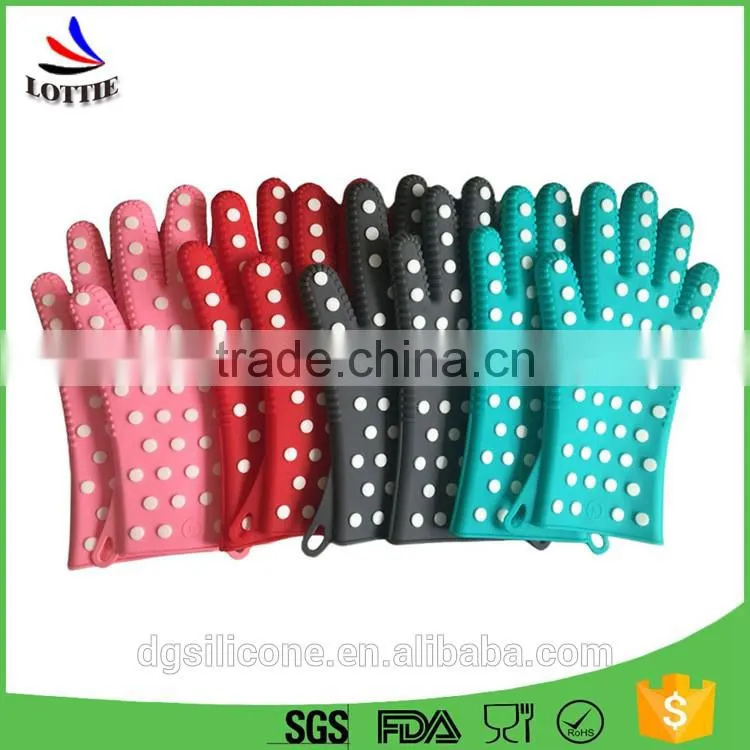 professional Kitchen Tools food grade Silicone Gloves heat resistant silicone oven mitts