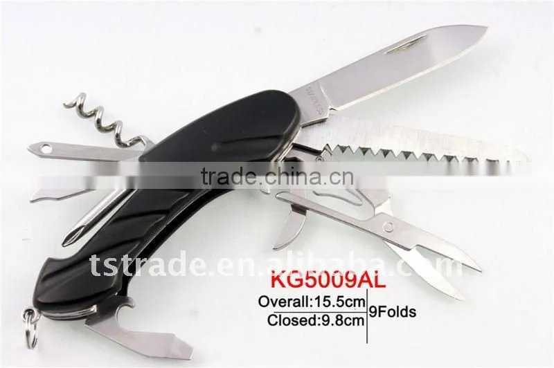 2014 "STOCK" Pocket stainless steel multi function folding strider knife KF5011PR