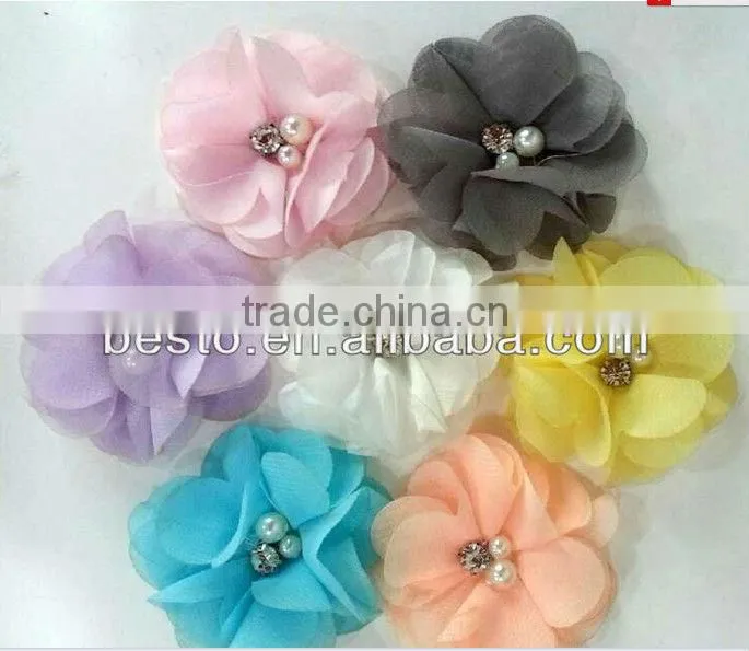 CF0478 Fashion wholesale boutique black grosgrain lace baby hair bows