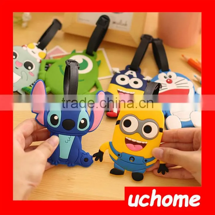 UCHOME Lovely Animal Cartoon Luggage Tag Different Shape Cute Luggage Tag