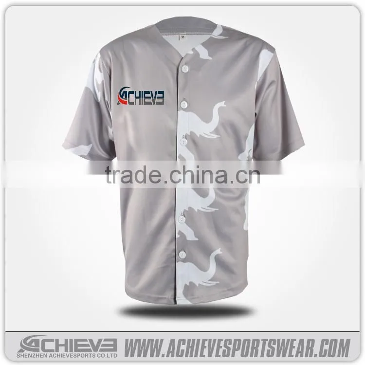 custom design baseball jersey with your logo & name