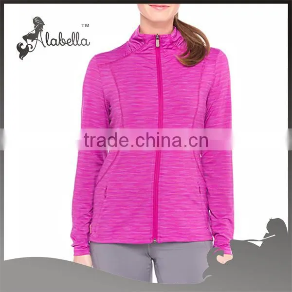 Ladies jacket coat women clothes for wholesale cheap spacedye fabric