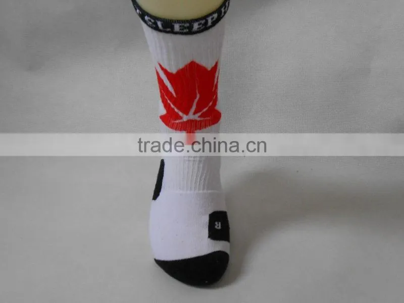 3D digital photo print design Elite Basketball Socks men
