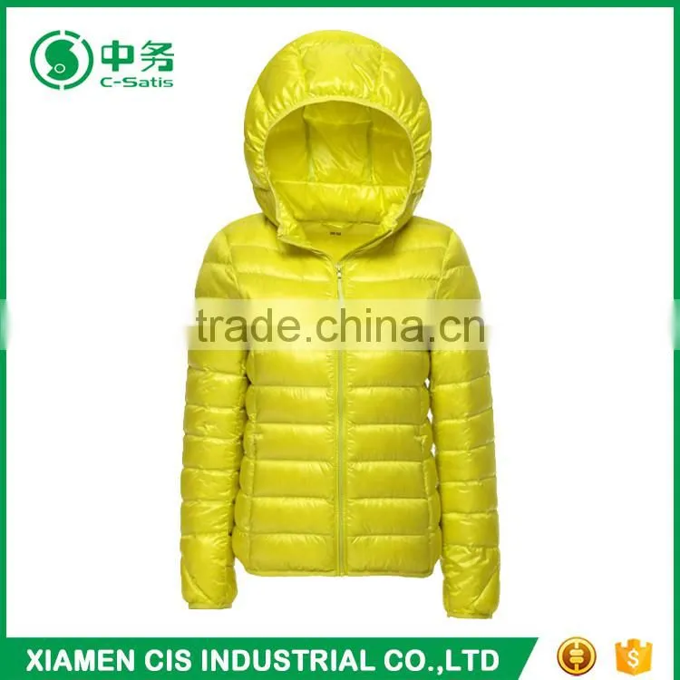 Morden Design Short Style Women Duck Down Feather Jacket for Winter