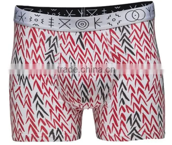 Comfortable material prevalent design mens unique yellow AOP boxer shorts