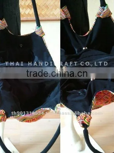 Embroidered HMONG Hill Tribe Tote Handmade Hand Bag
