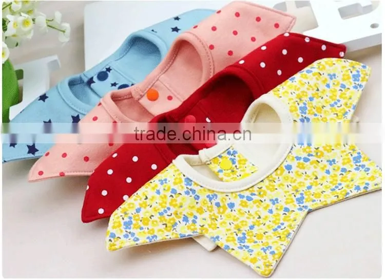 Rotatable multi-shape cotton Baby Bibs