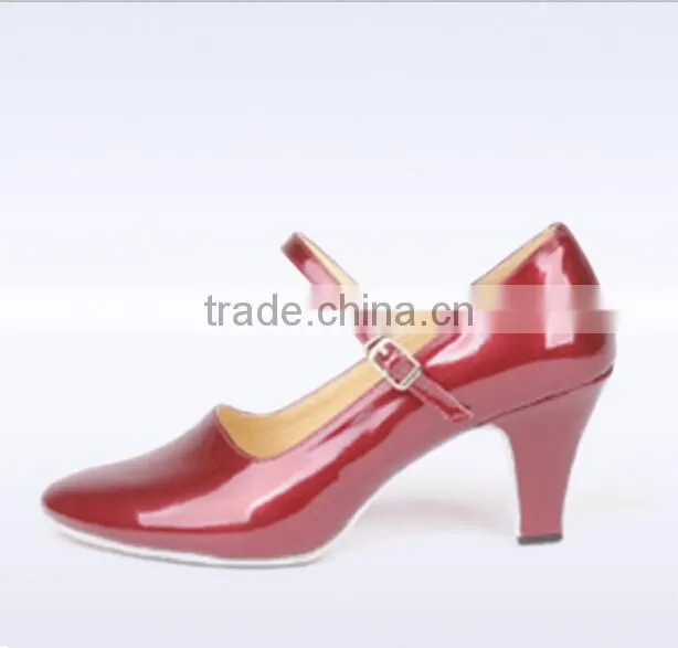 latest style Medim Heel lady ballroom dance shoes