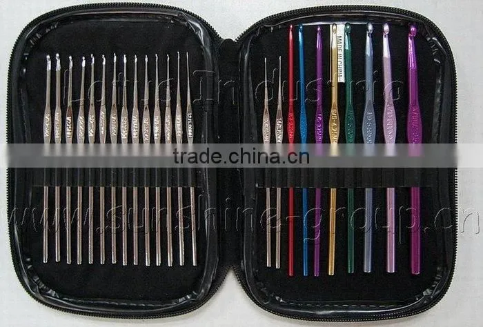 High Quality Colorful Electoplating Aluminum Crochet Hook