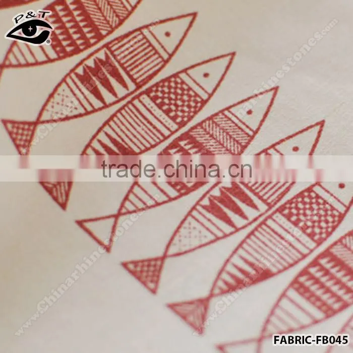Wholesale Linen Fabric Fish Pattern fabric for household