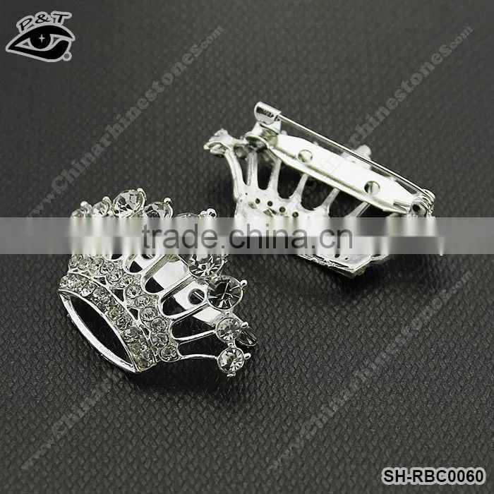 Rhinestone brooches Crown Design for bridal
