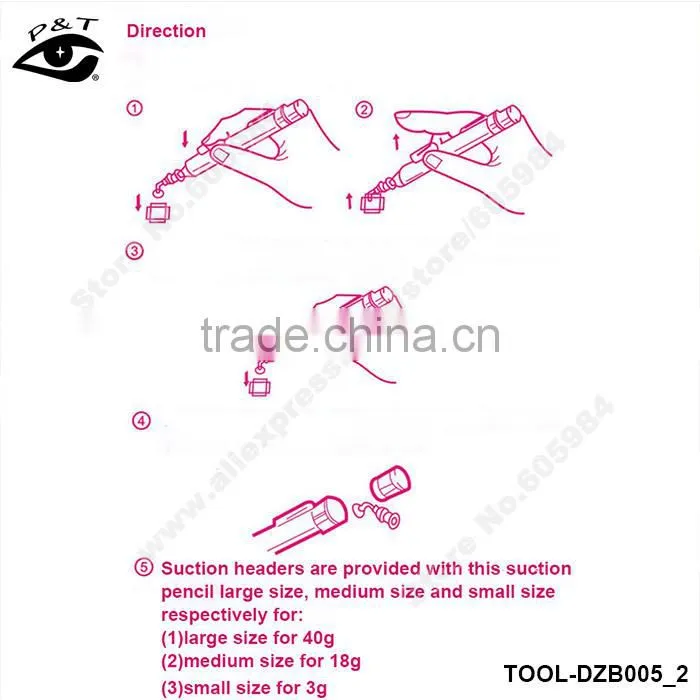 NEW Vacuum sucking pen dotting pen rhinestone and accessories 3 cupula heads