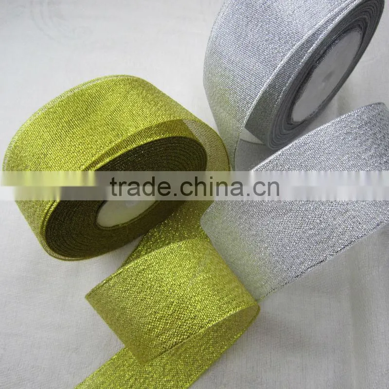 Silver glitter ribbon