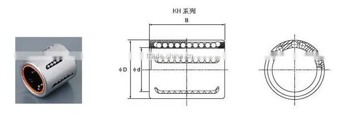 high quality linear slide bearing /linear motion bearing KH4060