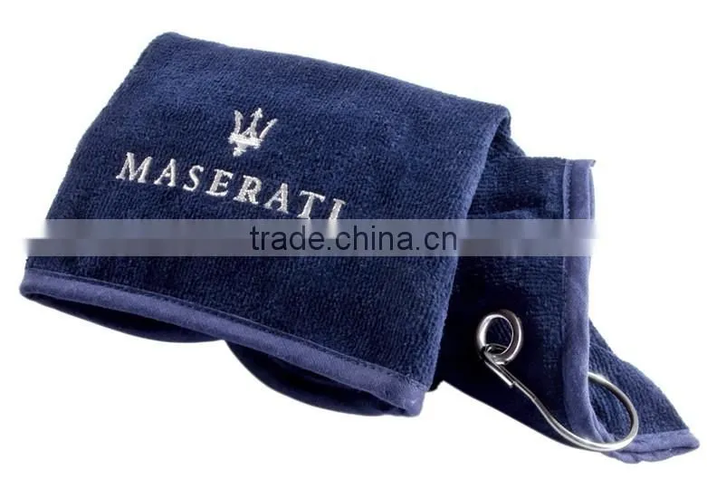 100% cotton custom gym/sports/fitness towel with jacquard logo