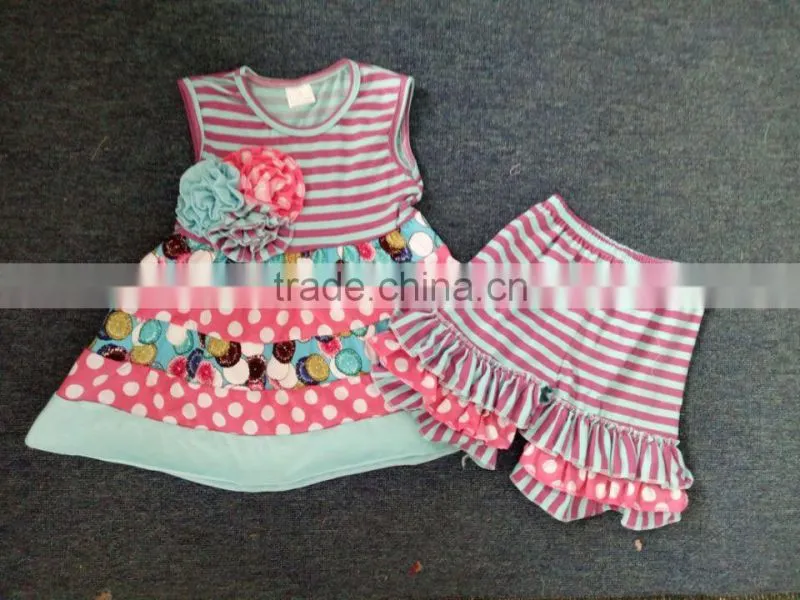 CH00181YIWU BOYA Cotton milk silk dresses gingerbread house pattern kids clothes wearing boutique dresses