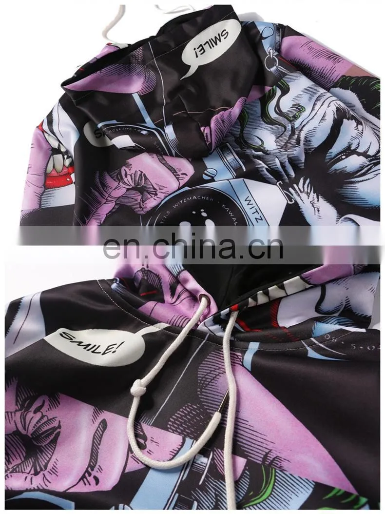 OEM Custom Printed Breathable Oversized Dry Fit Hoodies With Cotton