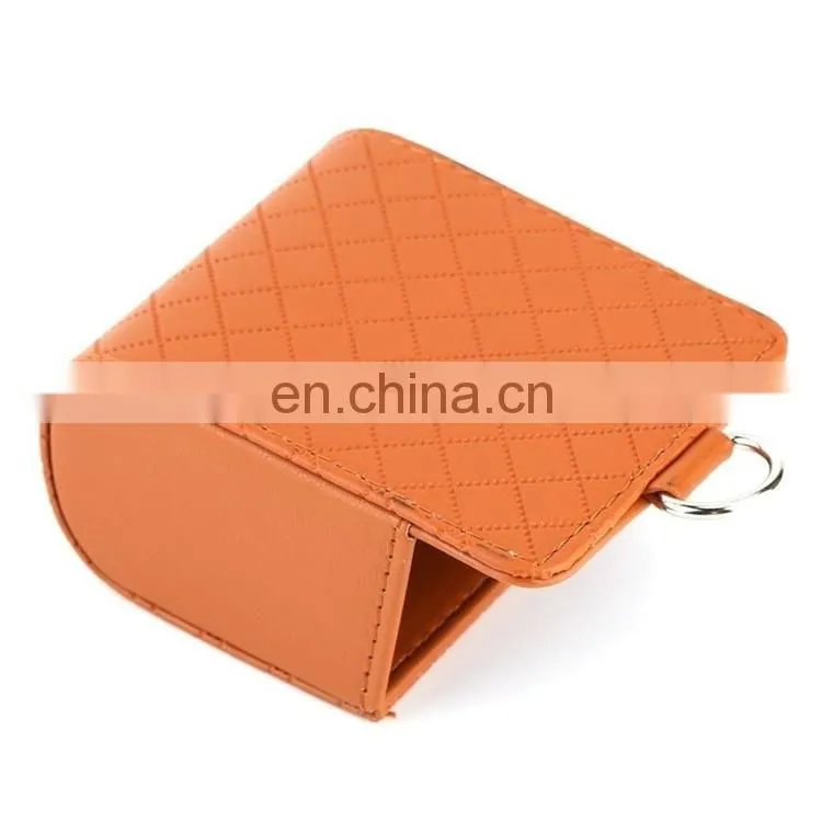 Car Seat PU Back Tidy Storage Coin Bag Case