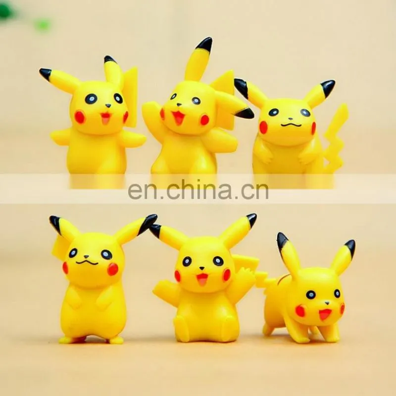 2016 Hot Selling Pokemon Pikachu Toy 8-12cm Pokemon Go Figure Toy Pokemon