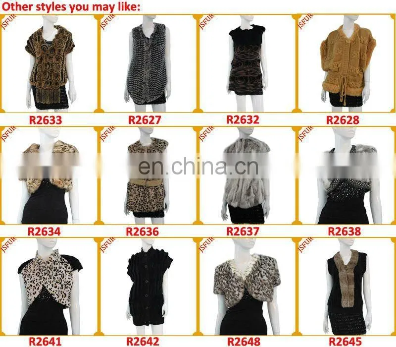Women's fashon fur knitted long cardigan with hood